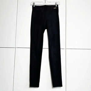 Lilly Pulitzer Micro Suede Leggings Black Size 0 Soft Cozy